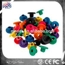 Assortiment de tatouage en couleur Mamelon en caoutchouc 100pcs H Tatouage Grommets